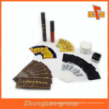 Packaging material customize order accpeted heat sensitive pvc shrink sleeve label for cosmetics outer packaging